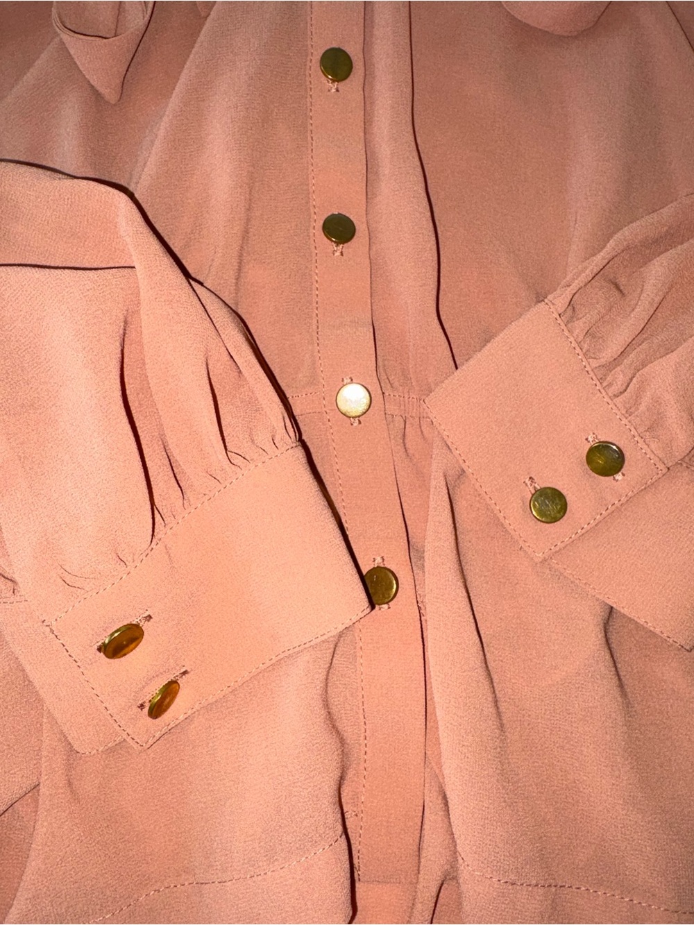 Women's forever 21 peach blouse size L - Picture 5 of 5